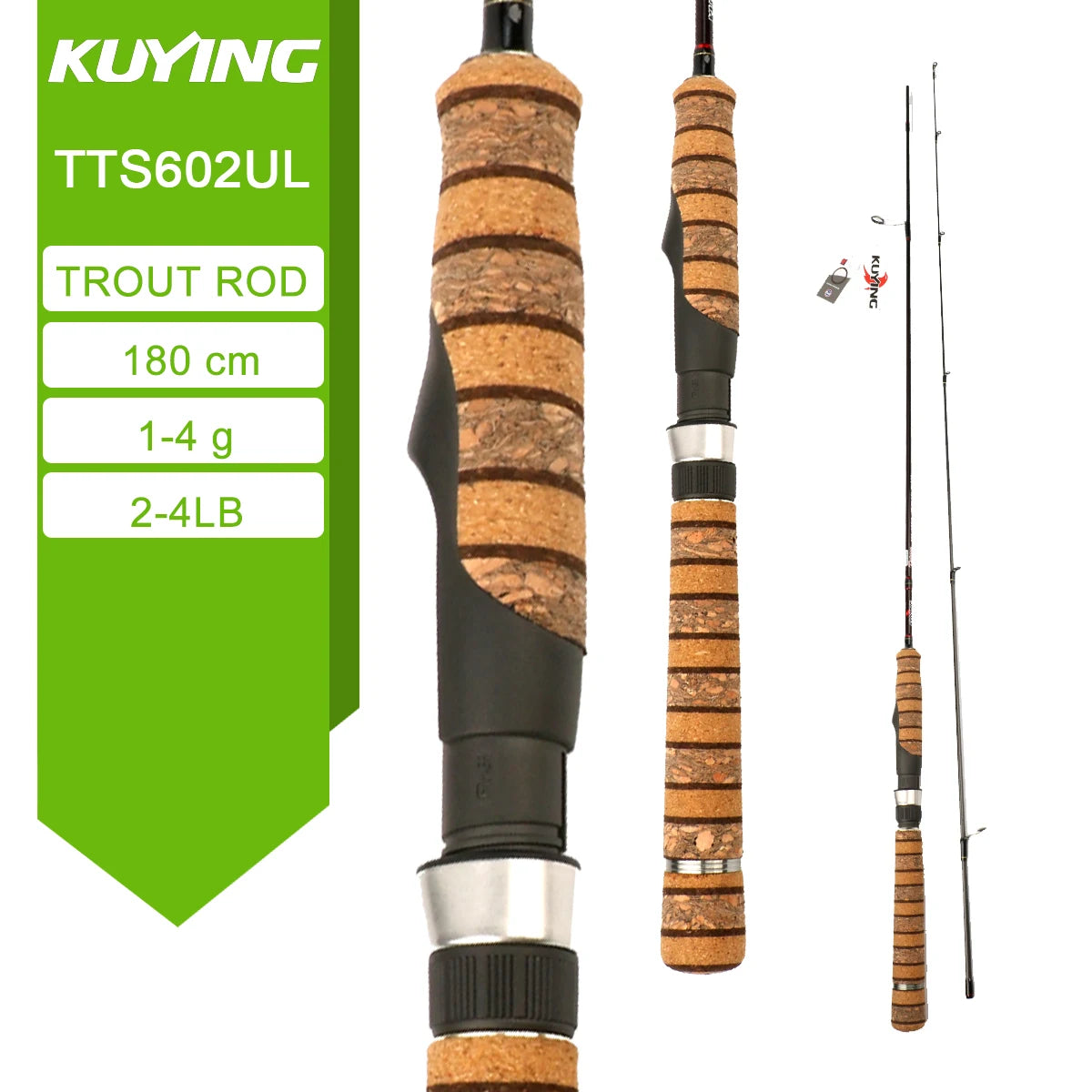 KUYING TETON Spinning Casting Rod 0.8-8g 1-8lb FUJI Parts