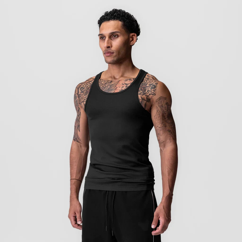 Mens Fitness Tank Top Men Fitness Sleeveless Shirt Male Screw Thread Breathable Sports Vest Undershirt Running Vest Me