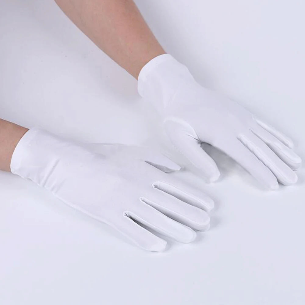Lycra Spandex Etiquette Jewelry Gloves For Dance And Formal Wear