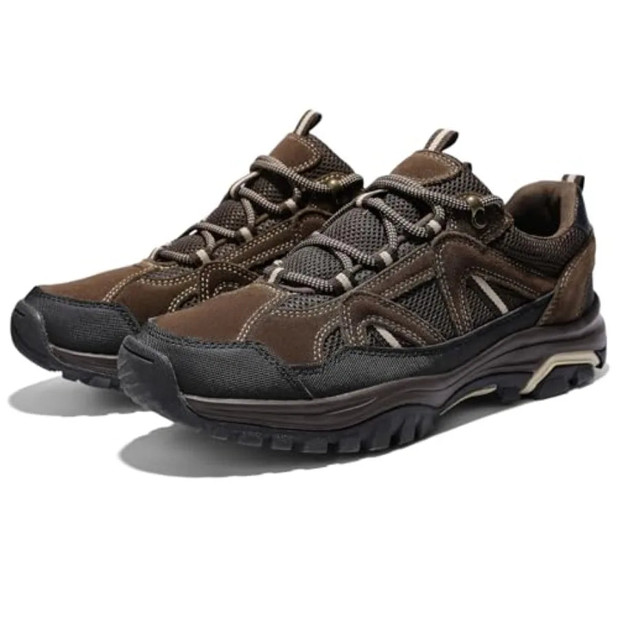 MIXIN Mens Hiking Shoes Lightweight Breathable Anti Slip Low Top