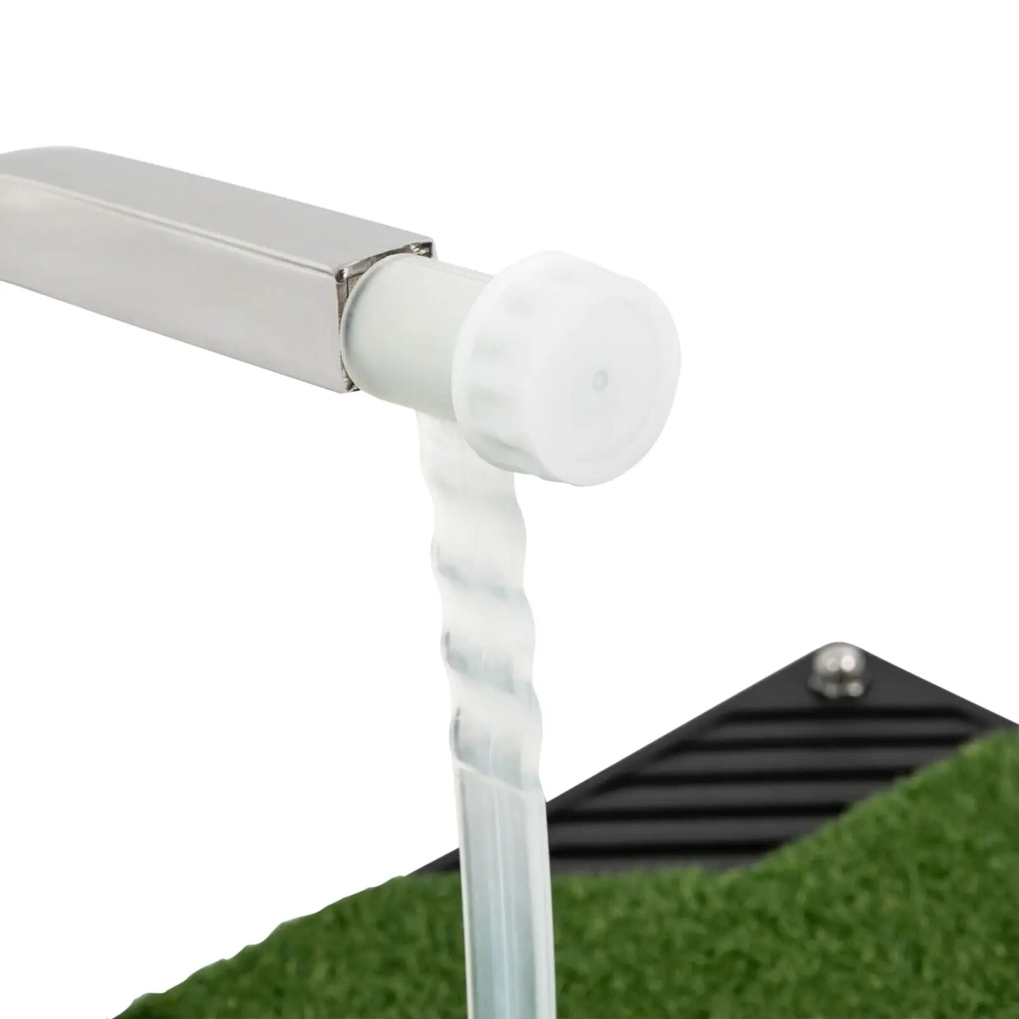 Indoor Golf Swing Trainer, Foldable Flat Golf Practice Mat with Auto Ball Return System, 5-Level Adjustable Tee Height, for Home
