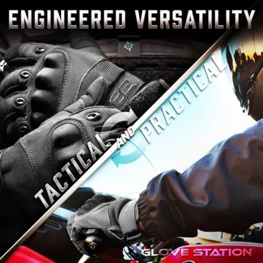 Knuckle Protective Gloves For Men Touchscreen Riding And Outdoor