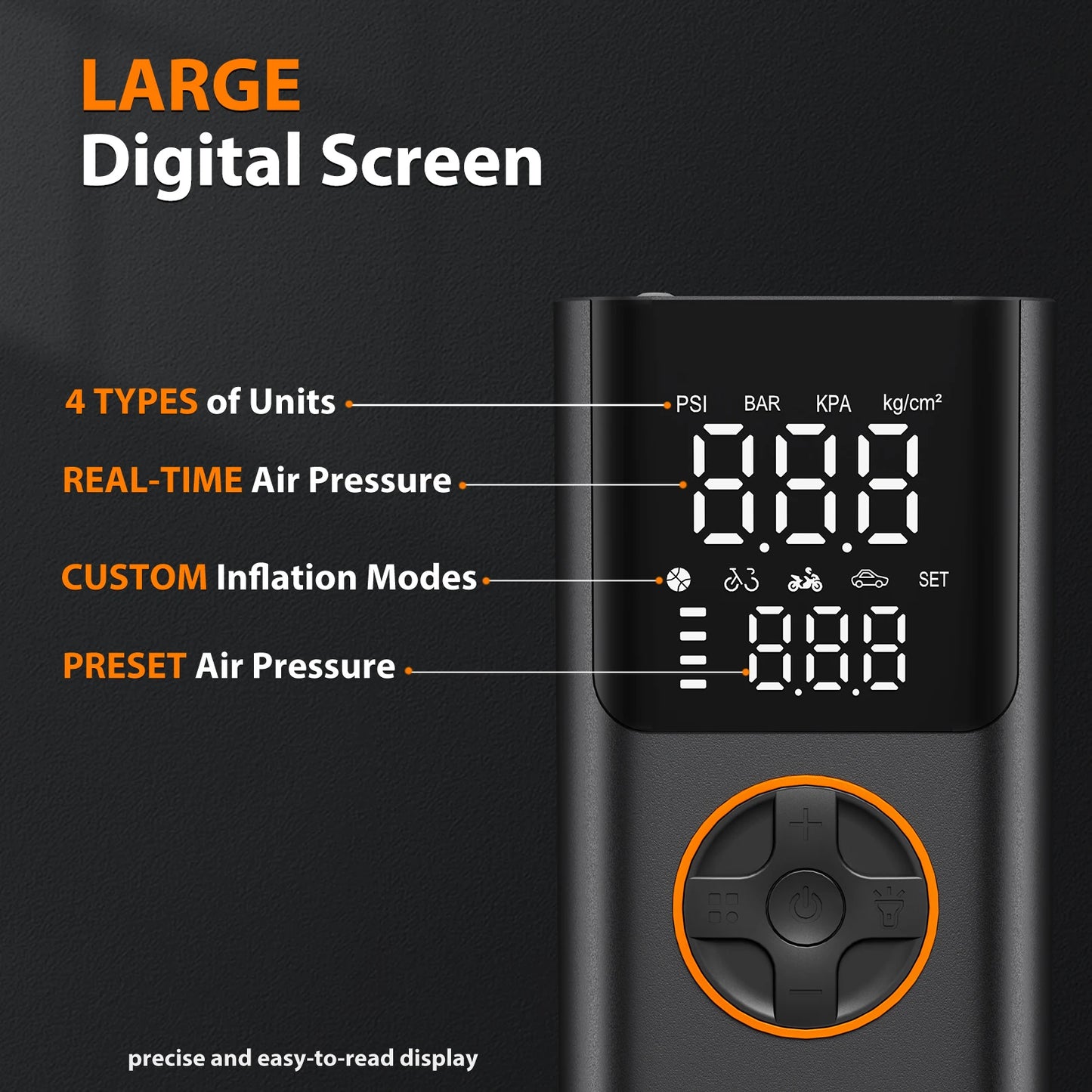 Portable Air Pump Kit With Power Bank 150 PSI Tire Inflator
