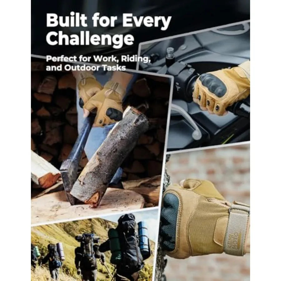 Fingerless Tactical Gloves For Men For Outdoor Work And Sports