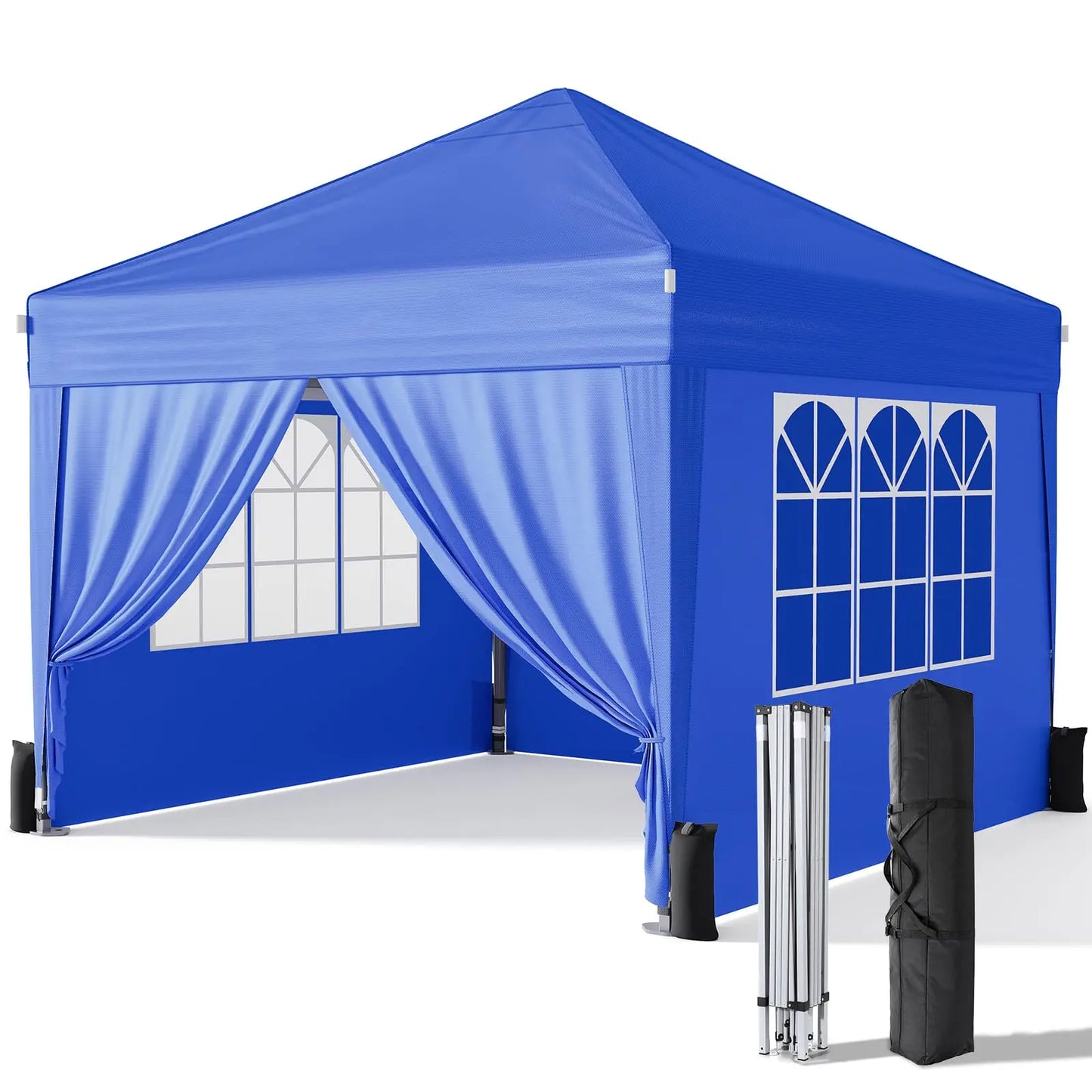 Pop Up Canopy With Sidewalls Instant Gazebo Tent For Events
