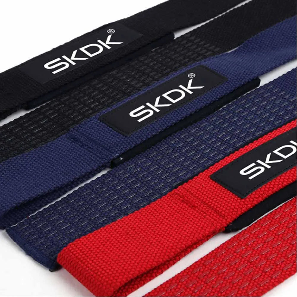 Lostook Weightlifting Wrist Straps Adjustable Non Slip Grip 2 Pcs