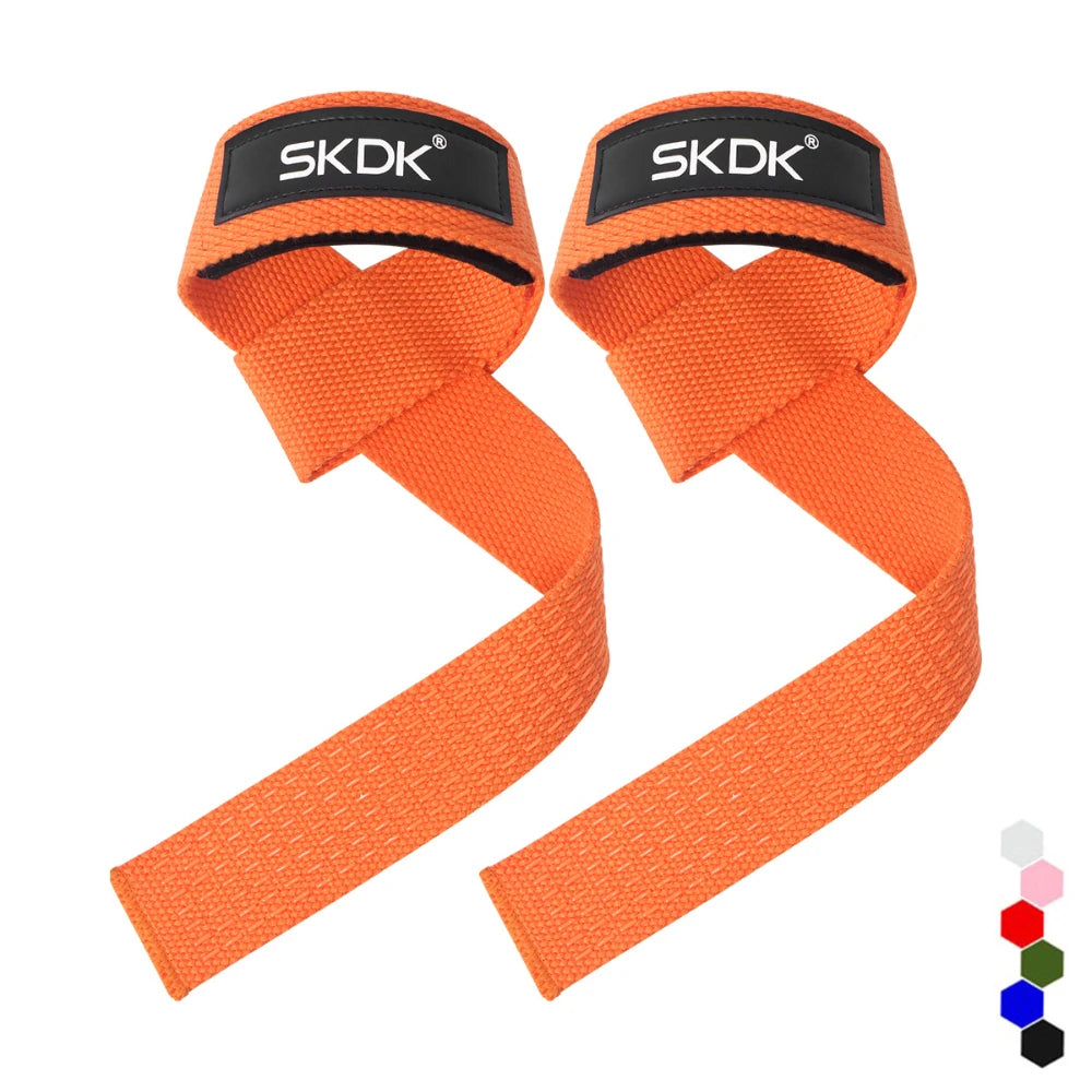 Lostook Weightlifting Wrist Straps Adjustable Non Slip Grip 2 Pcs