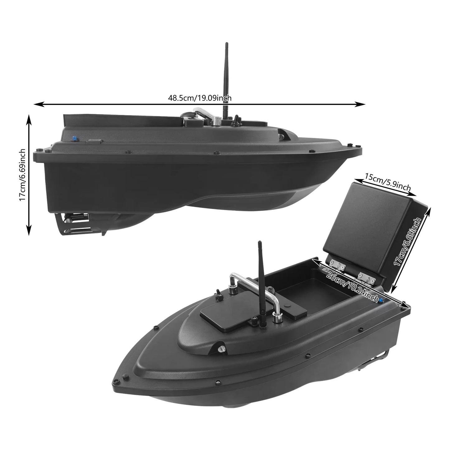 GPS Fishing Bait Boat With Remote Control And Charger