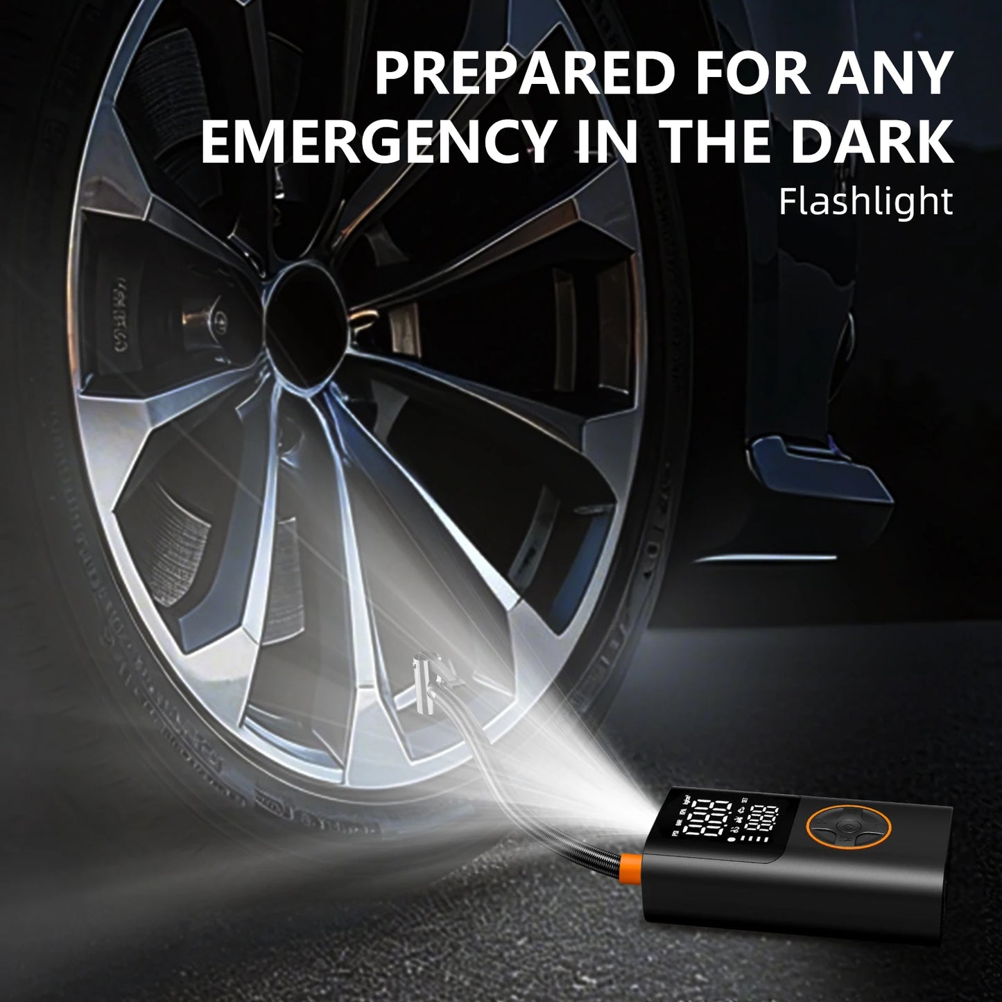 Portable Air Pump Kit With Power Bank 150 PSI Tire Inflator