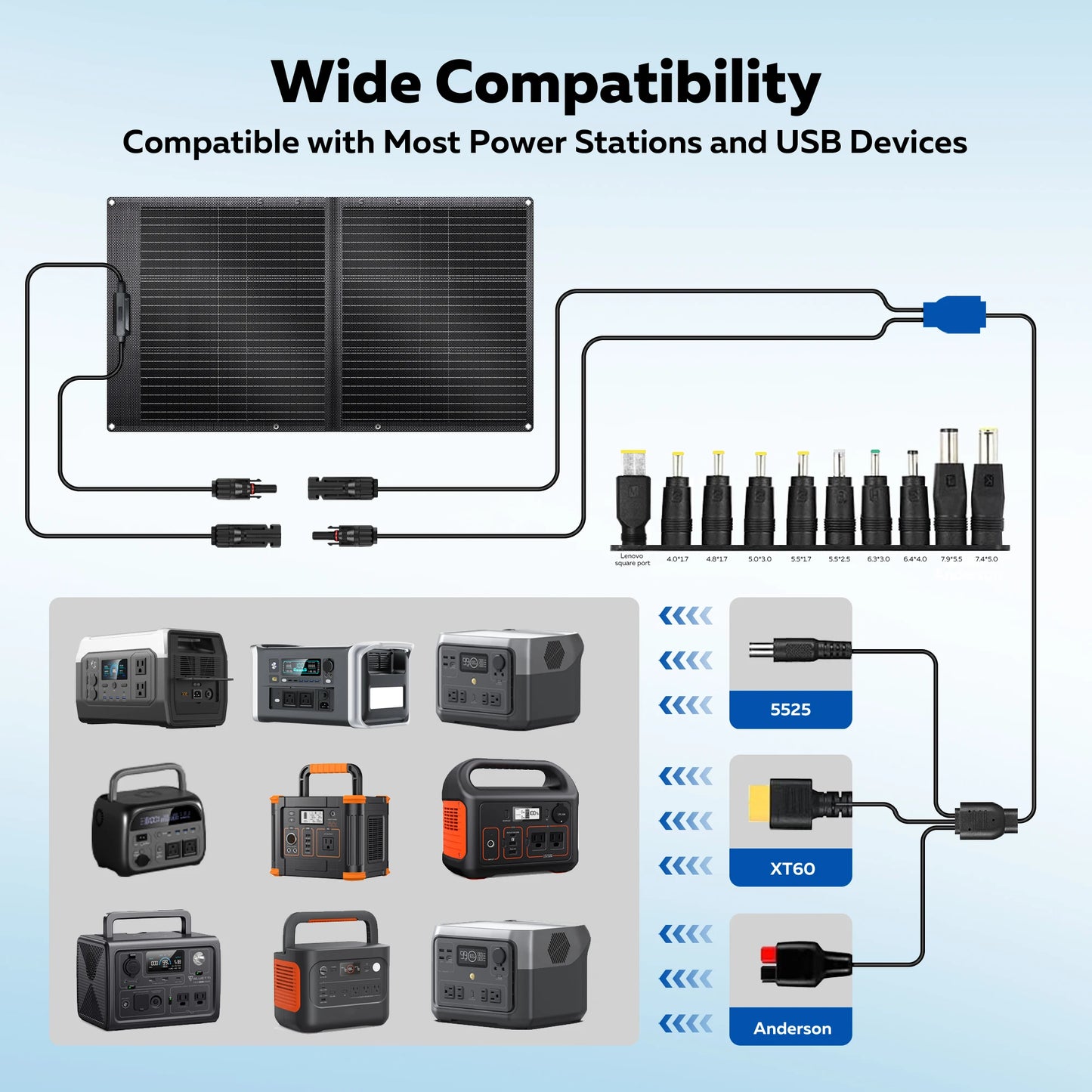 CTOLITY AP200 Portable Power Bank 192Wh LiFePO4 200W Solar Kit