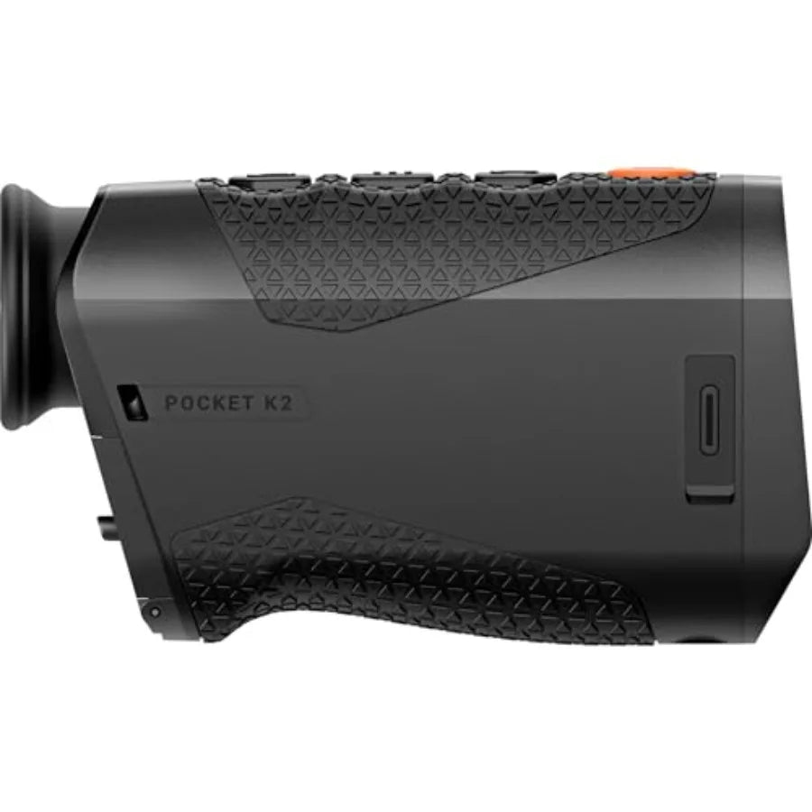 Pocket K2 Portable Thermal Monocular for Hunting 256x192 50Hz Wi-Fi Handheld Night Vision Monocular in Black with Long-Range De