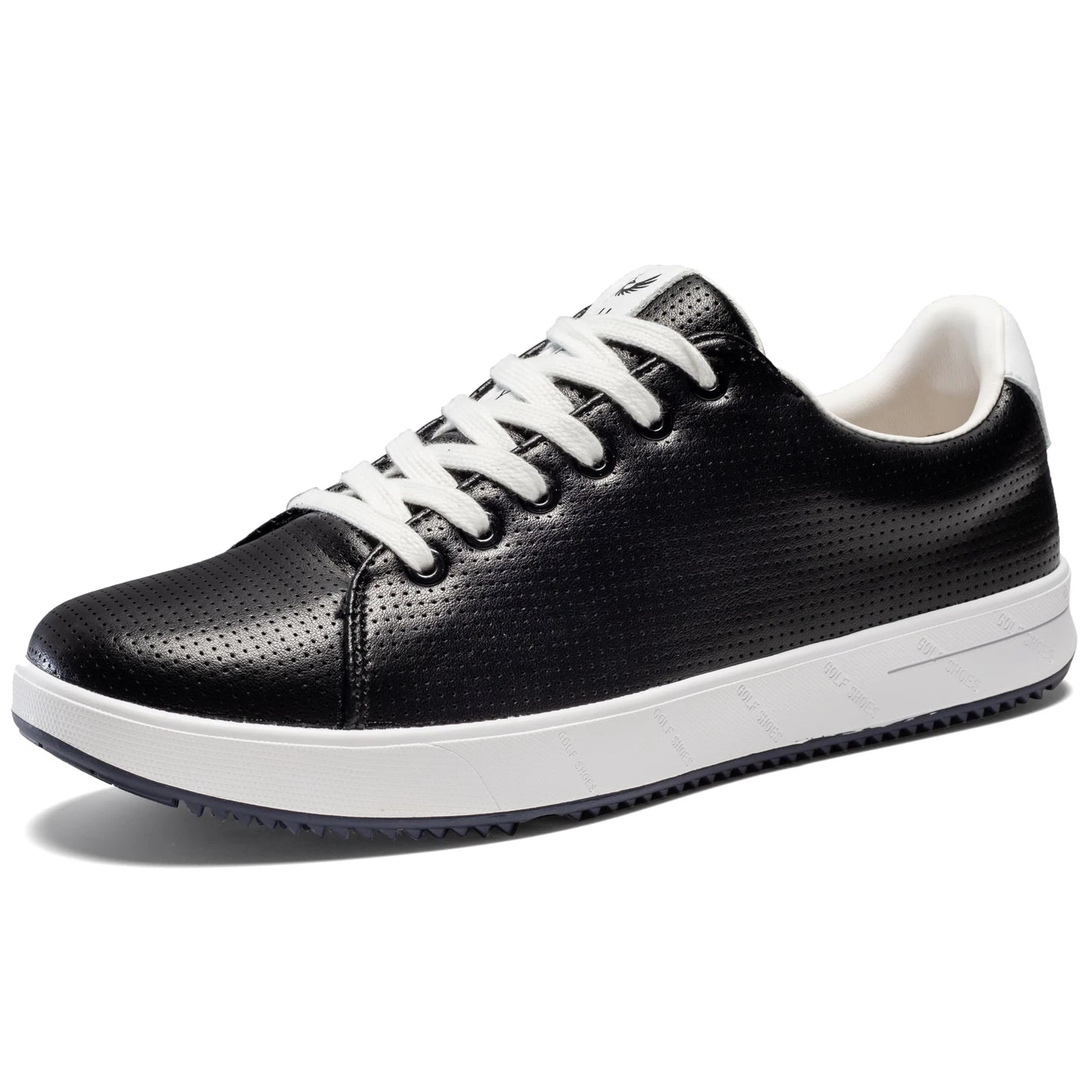 UOFEIY Men's Golf Shoes Waterproof Breathable Leather