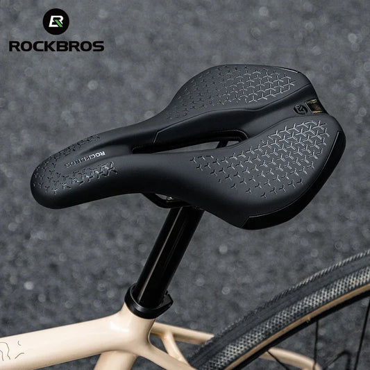 ROCKBROS MTB Bike Saddle PU Leather Non Slip Cushion Breathable