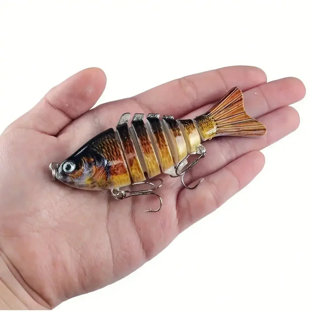 5-Piece Multi Jointed Bait 7-Segment Swimbait Lures Set