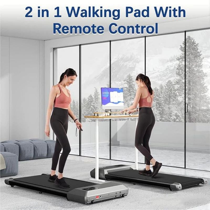 Superun 2 In 1 Treadmill Walking Running Machine LCD