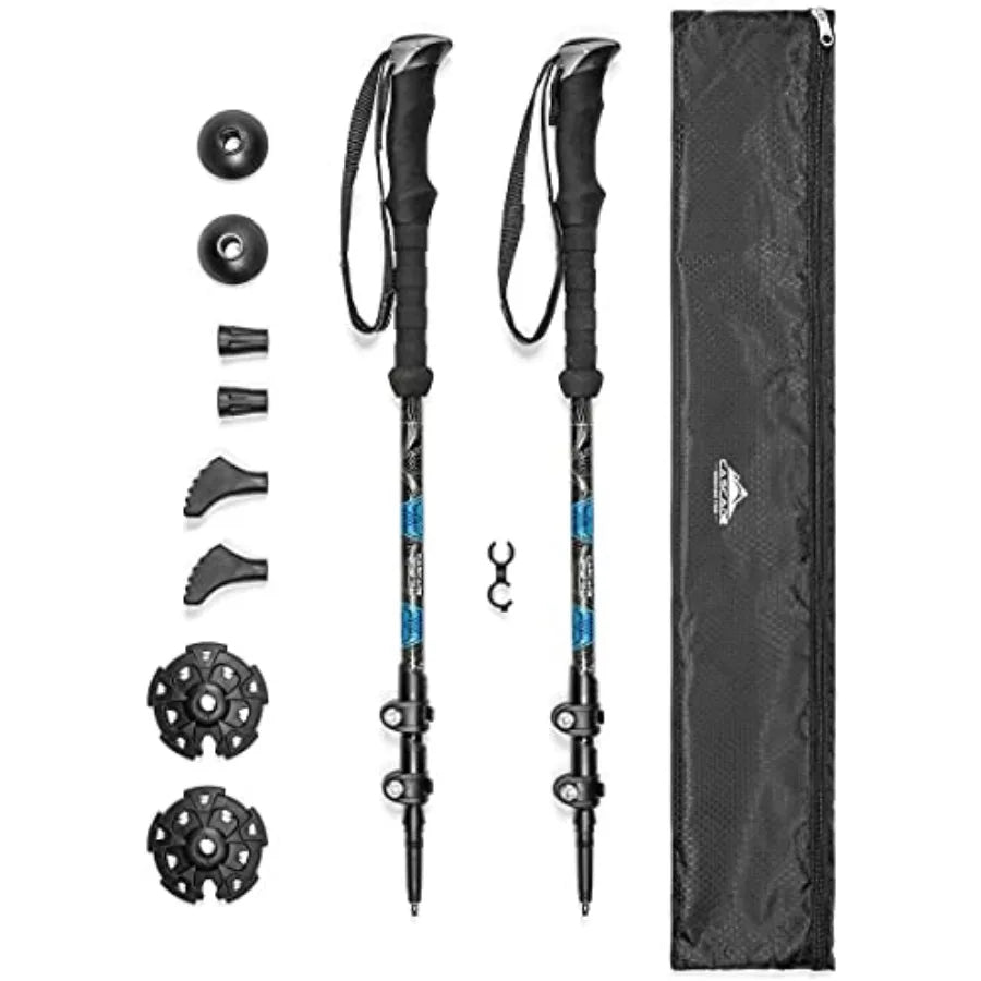 Trekking Poles With Quick Adjustable Locks For Walking And Hiking