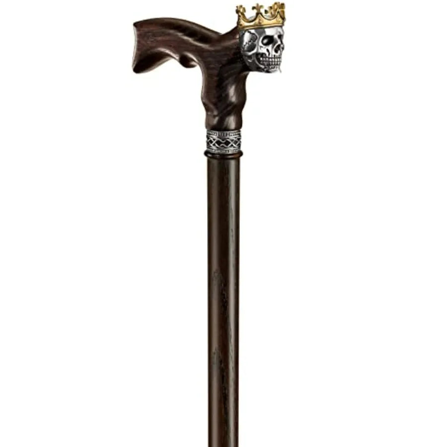 Skull King Handmade Wooden Walking Cane For Men Premium Quality