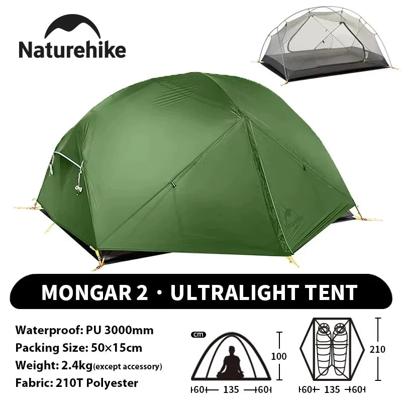 Naturehike Mongar Backpacking Tent Ultralight Waterproof Outdoor Camping