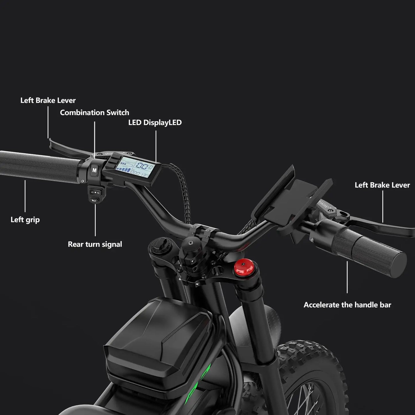 NACHBIKE R3 Electric Dirt Bike 60V25Ah 6000W Dual Hydraulic Brakes