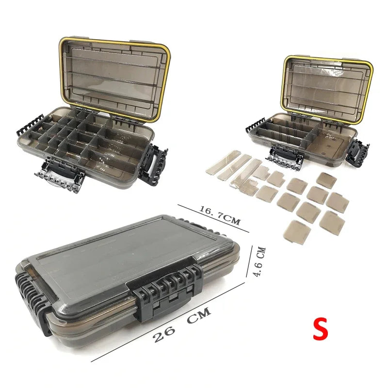 Large Capacity Waterproof Fishing Tackle Box For Gear Organization