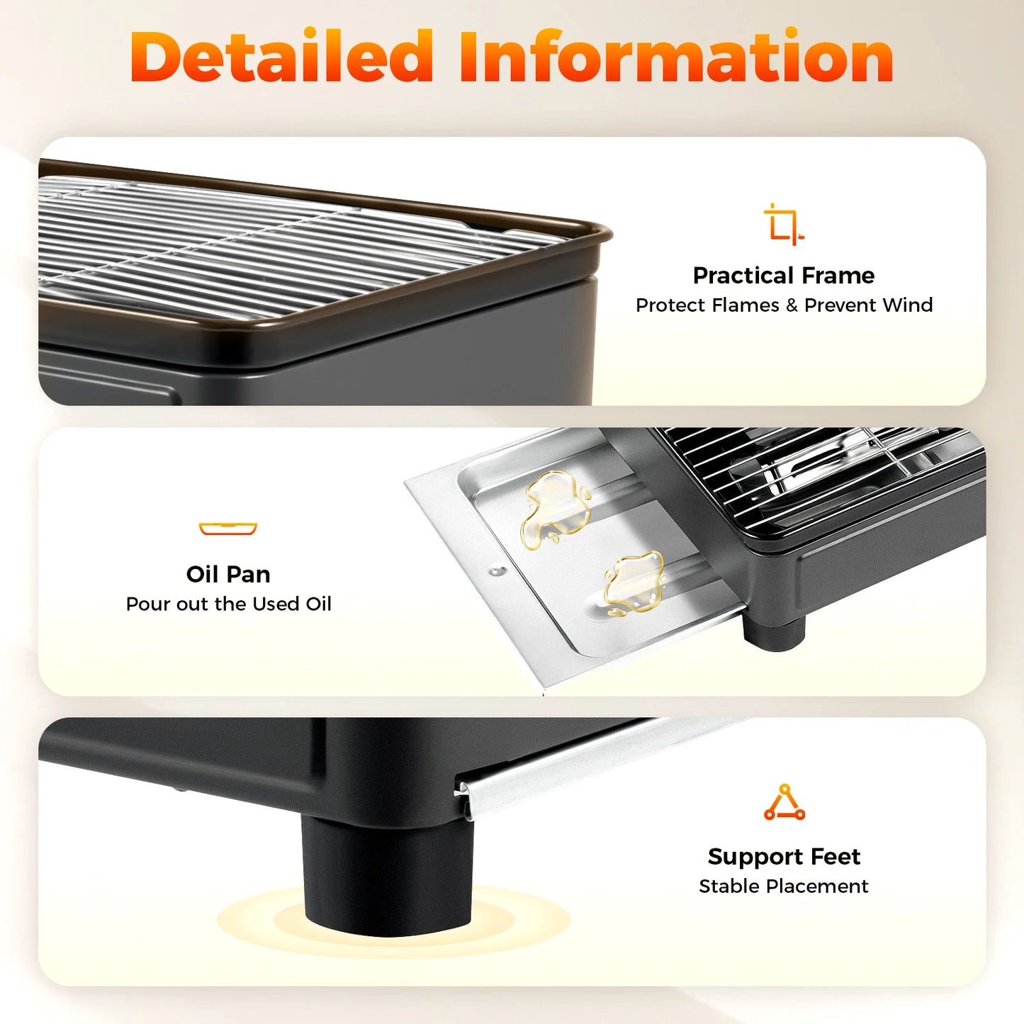 Portable Camping Butane Gas Stove For Outdoors, Stainless Steel