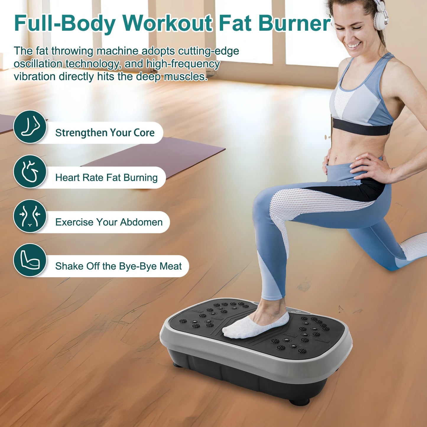 Vibration Plate Exercise Machine For Home Fitness And Fat Burning