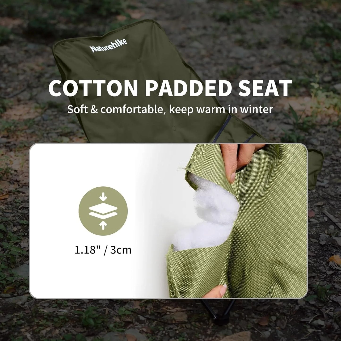 Naturehike High Back Moon Chair For Camping And Outdoor