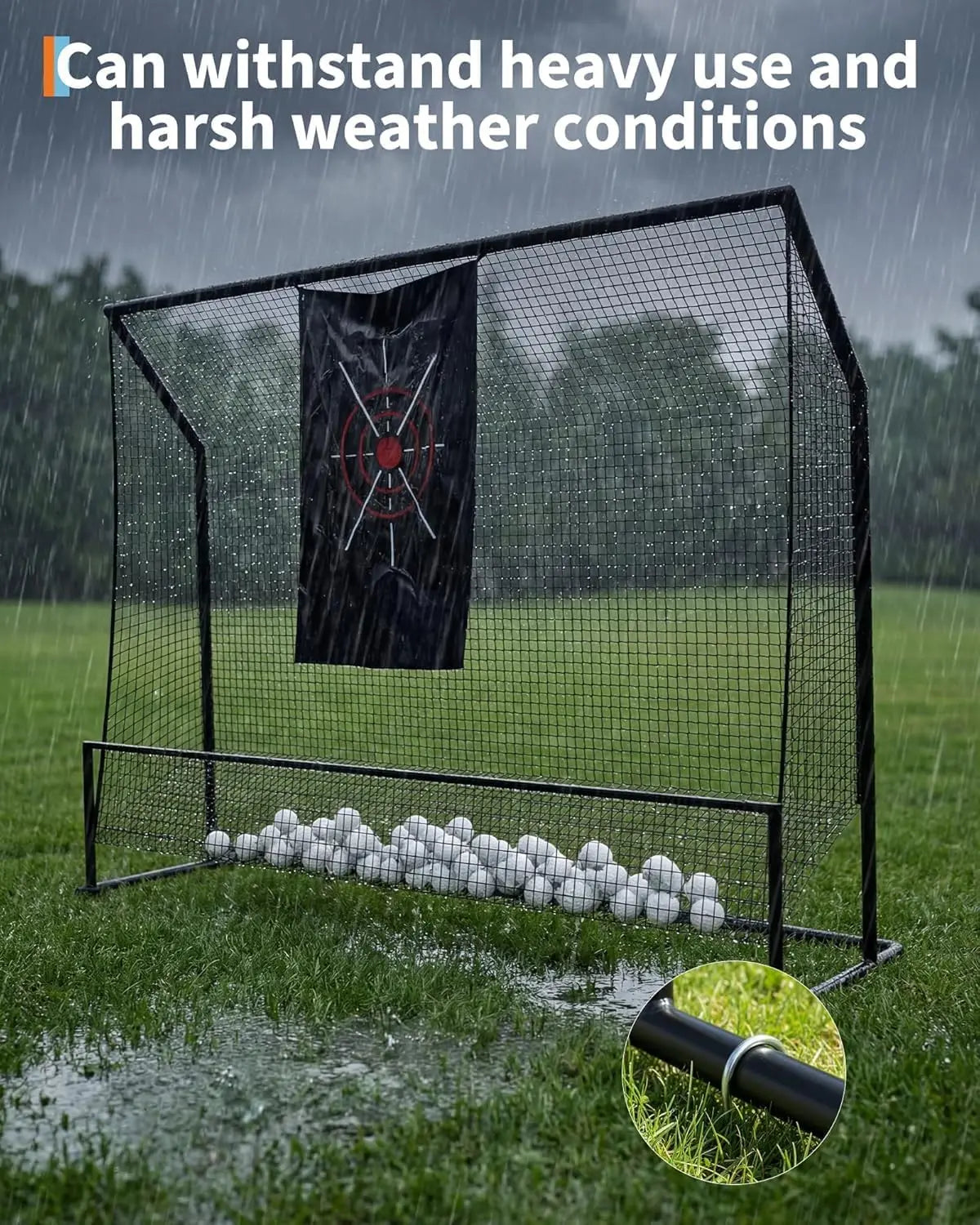 HiMISS Golf Practice Net For Indoor Outdoor Swing And Chipping