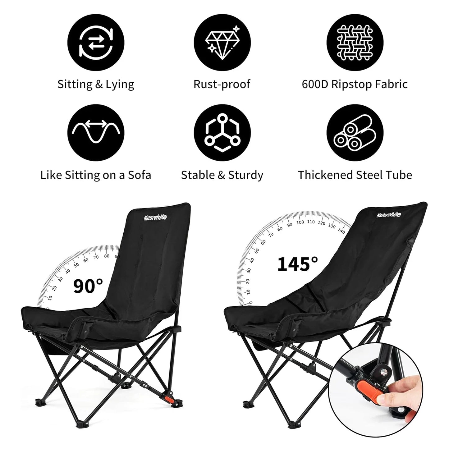 Naturehike Sea Star Two Position Recliner Moon Chair