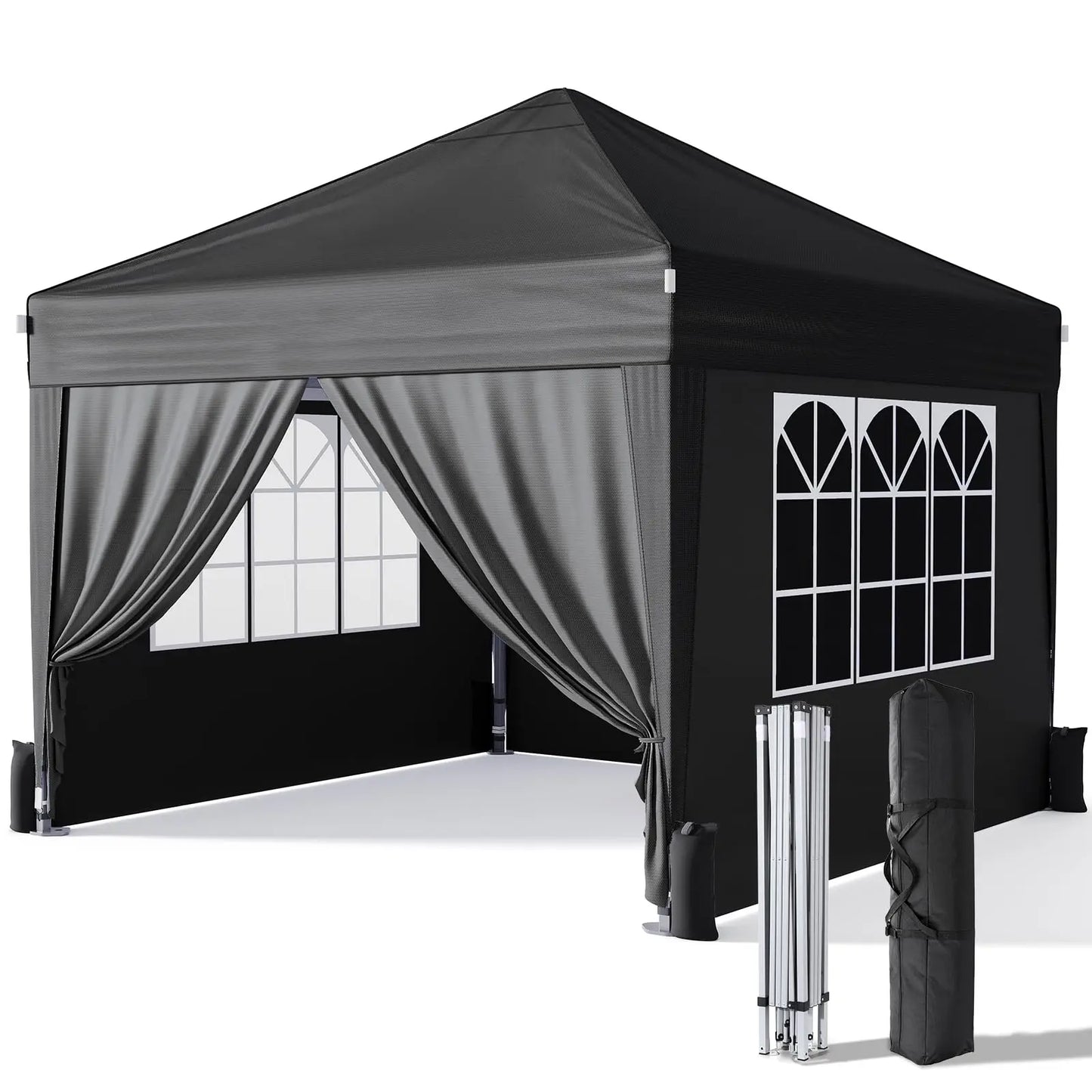 Pop Up Canopy With Sidewalls Instant Gazebo Tent For Events