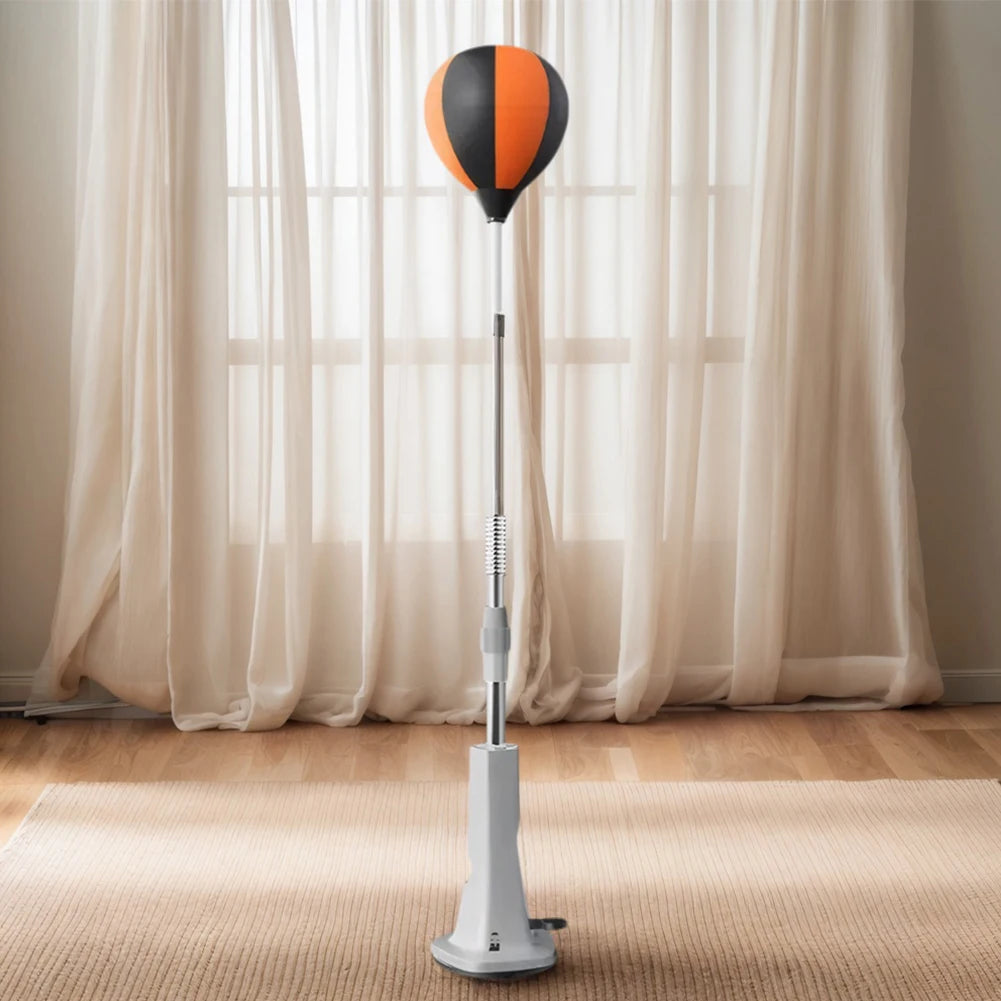 Punching Bag with Stand Boxing Bag Height Adjustable Punching Reflex Ball Set for Training Boxing Stress Relief & Fitness