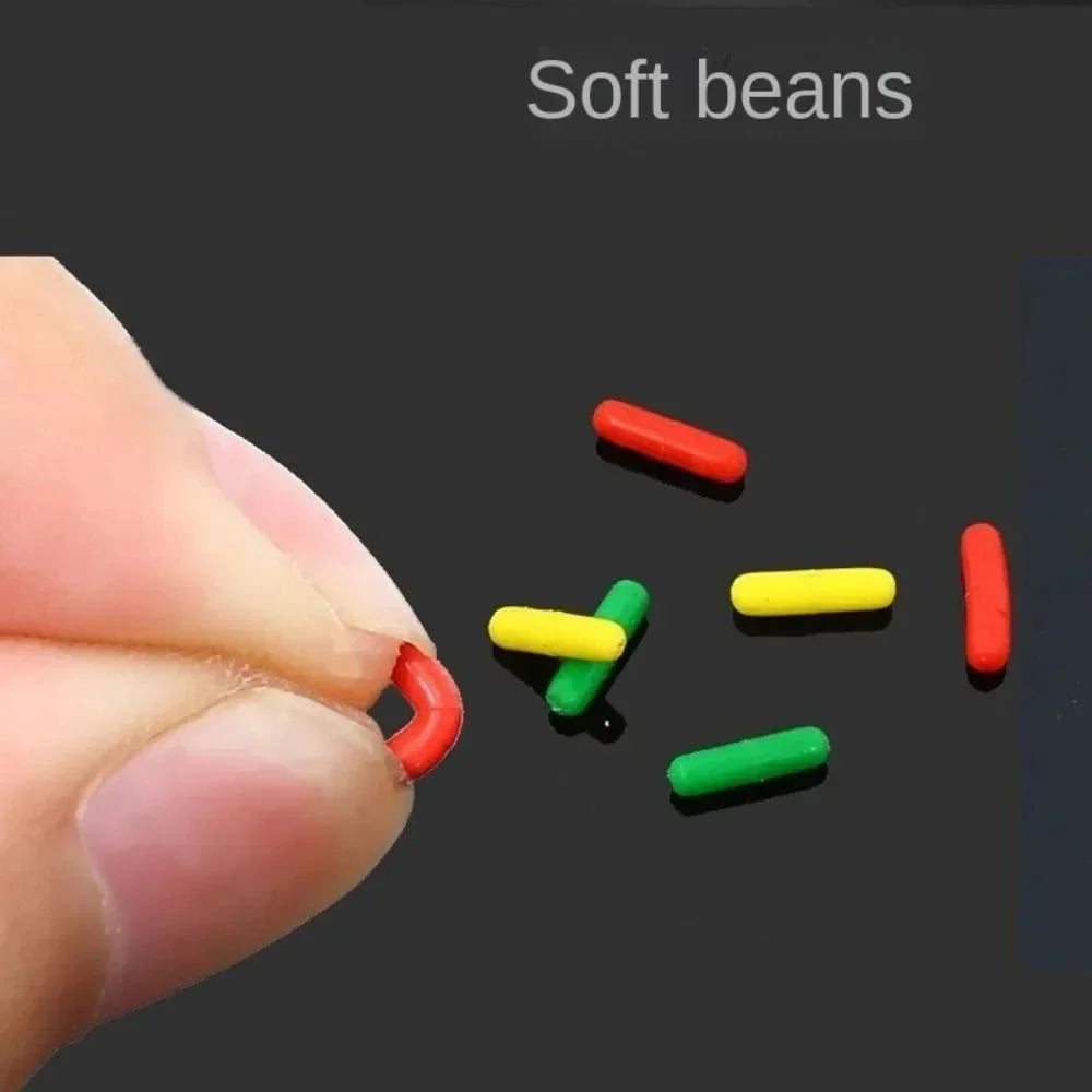 600 Pieces Rubber Float Stopper Bobber Set For Fishing Line