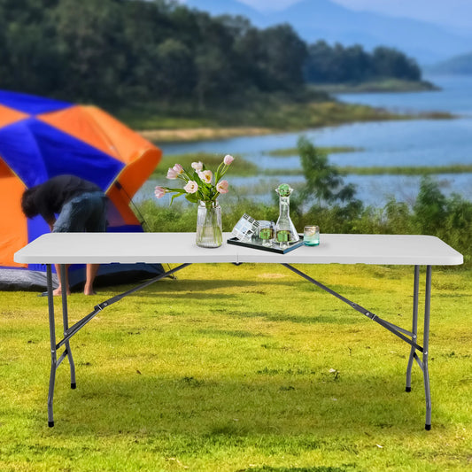 JHK Portable Folding Camping Table With Carrying Handle