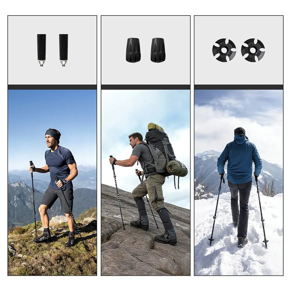 Night Cat Collapsible Trekking Pole Lightweight Adjustable Hiking Stick