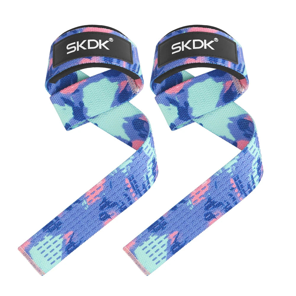 Lostook Weightlifting Wrist Straps Adjustable Non Slip Grip 2 Pcs