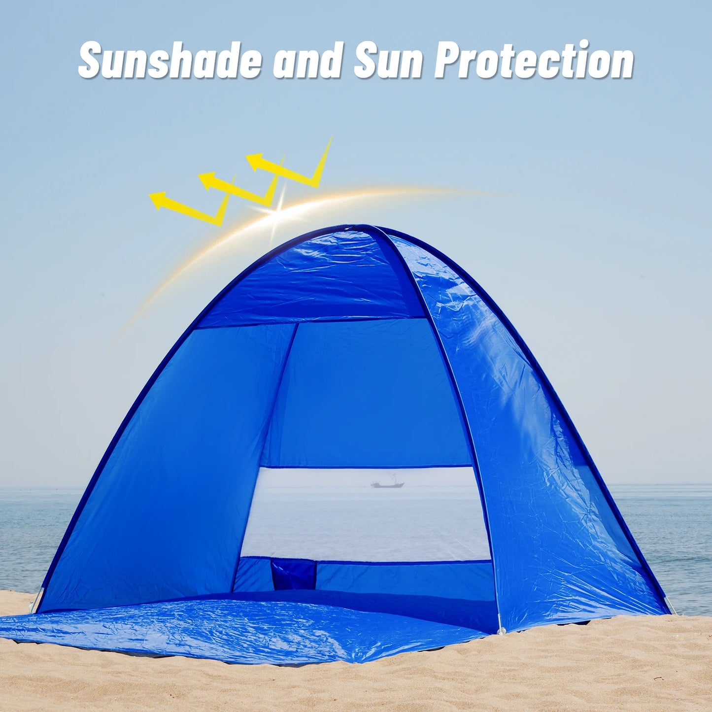 Pakicetus Lightweight Pop Up Beach Tent With Carry Bag