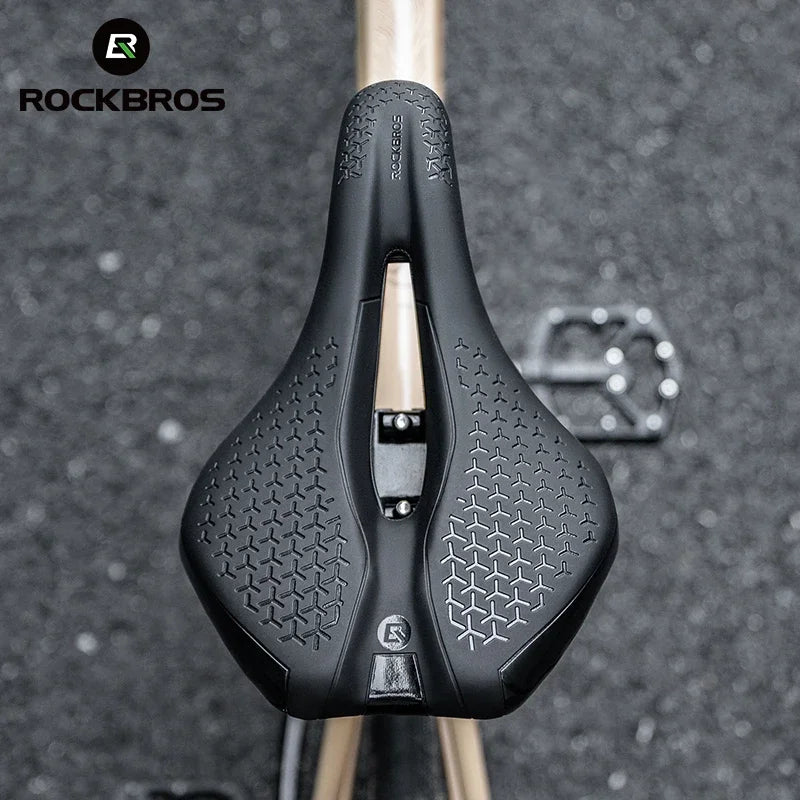 ROCKBROS MTB Bike Saddle PU Leather Non Slip Cushion Breathable