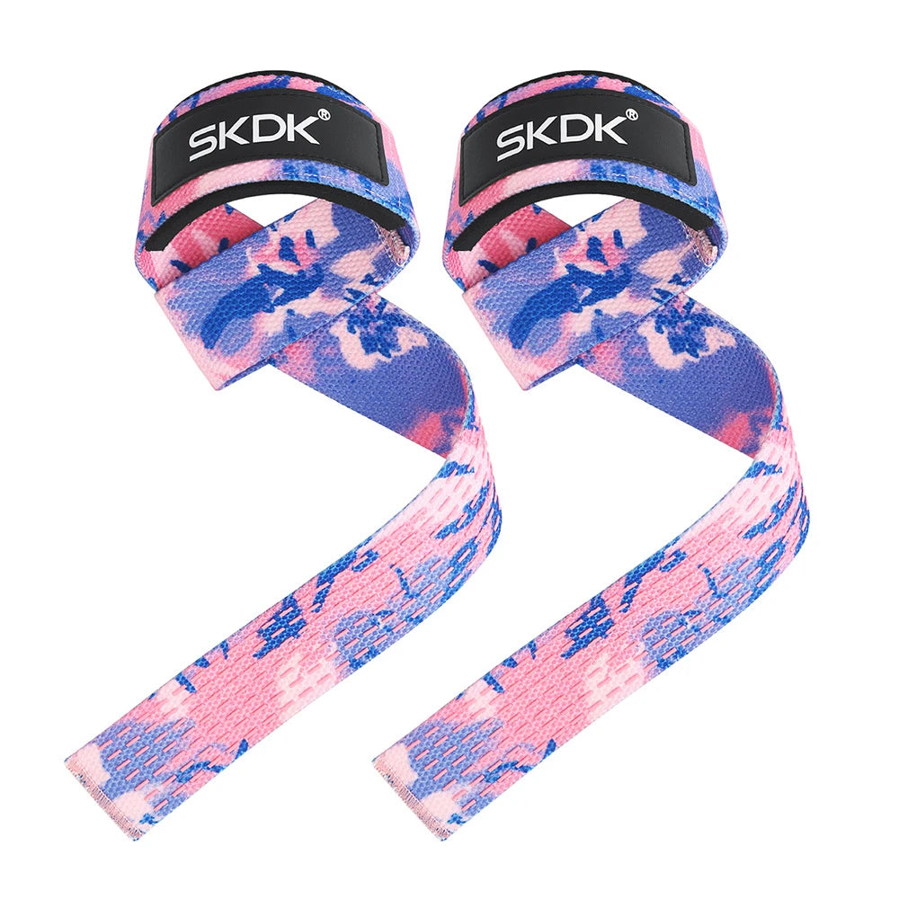 Lostook Weightlifting Wrist Straps Adjustable Non Slip Grip 2 Pcs