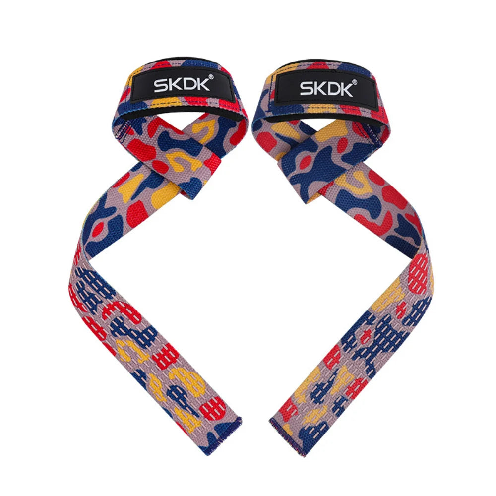 Lostook Weightlifting Wrist Straps Adjustable Non Slip Grip 2 Pcs