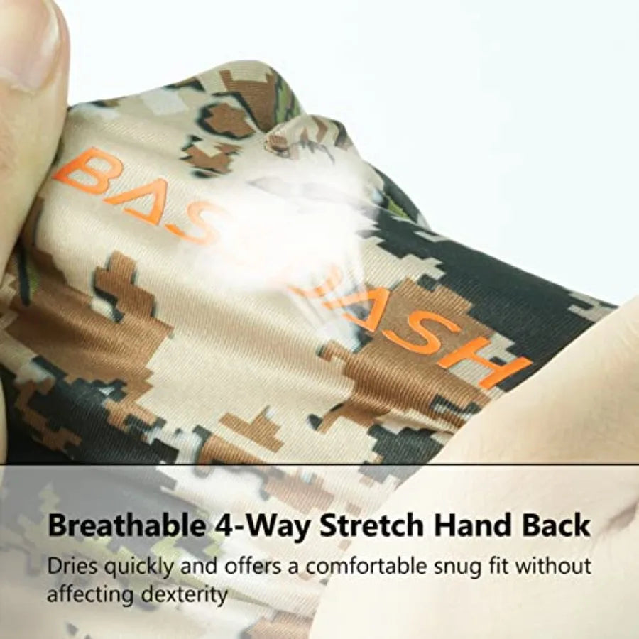Camo Hunting Gloves UPF 50 Lightweight Touchscreen Outdoor Gear