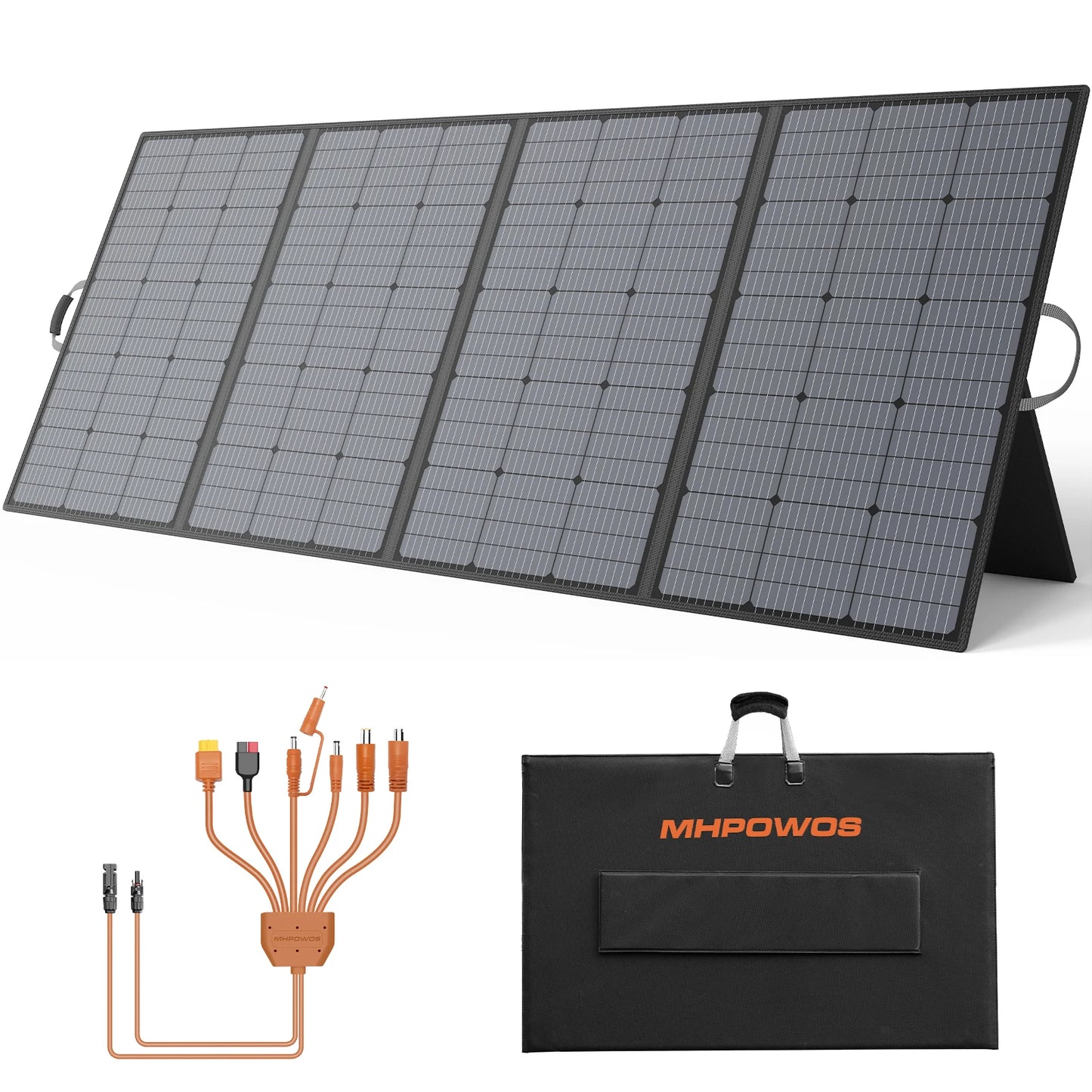 MHPOWOS 400W Foldable Solar Panel for Power Stations and RVs