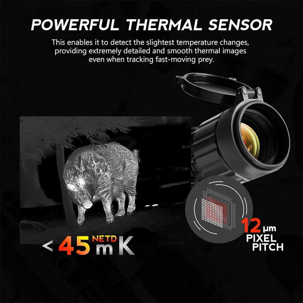 GTGUARD ClearView X350 Night Vision Monocular 4X Digital Zoom Thermal Imaging Scope Goggles 384*288 Resolution Camera Telescope