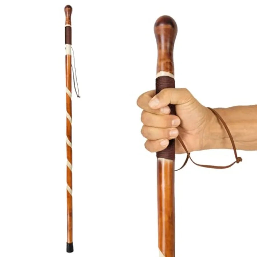 Willow Wood Walking Cane For Seniors And Outdoor Trekking