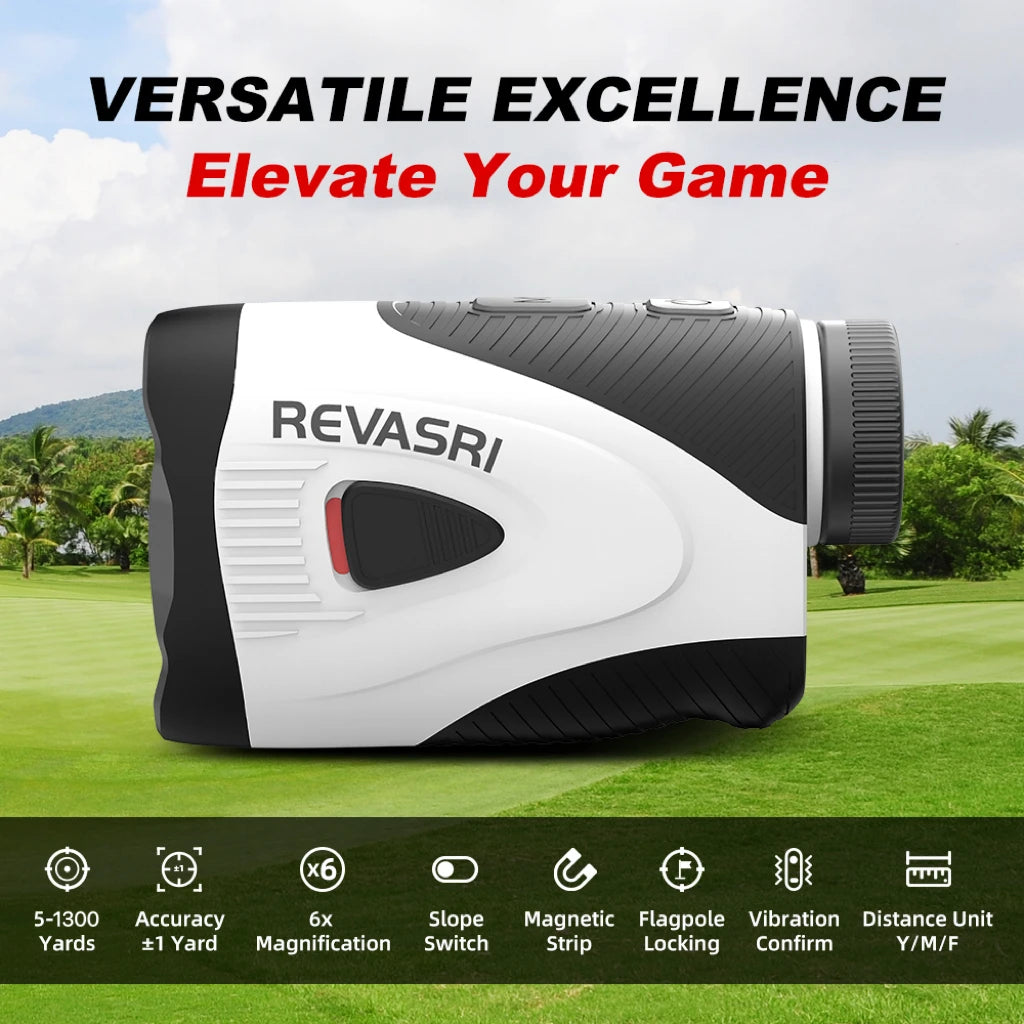 REVASRI Golf Rangefinder 1300 Yards With Angle Switch Flag Lock