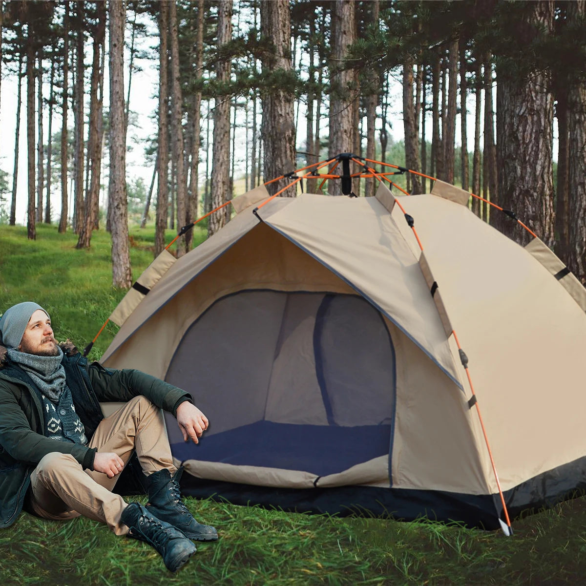 Pakicetus Outdoor Automatic Quick-Opening Tent Rainproof Sunproof