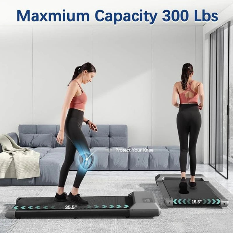 Superun 2 In 1 Treadmill Walking Running Machine LCD