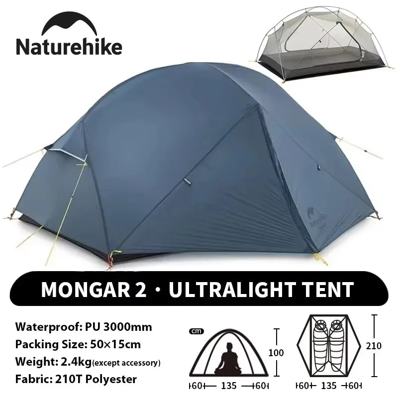 Naturehike Mongar Backpacking Tent Ultralight Waterproof Outdoor Camping