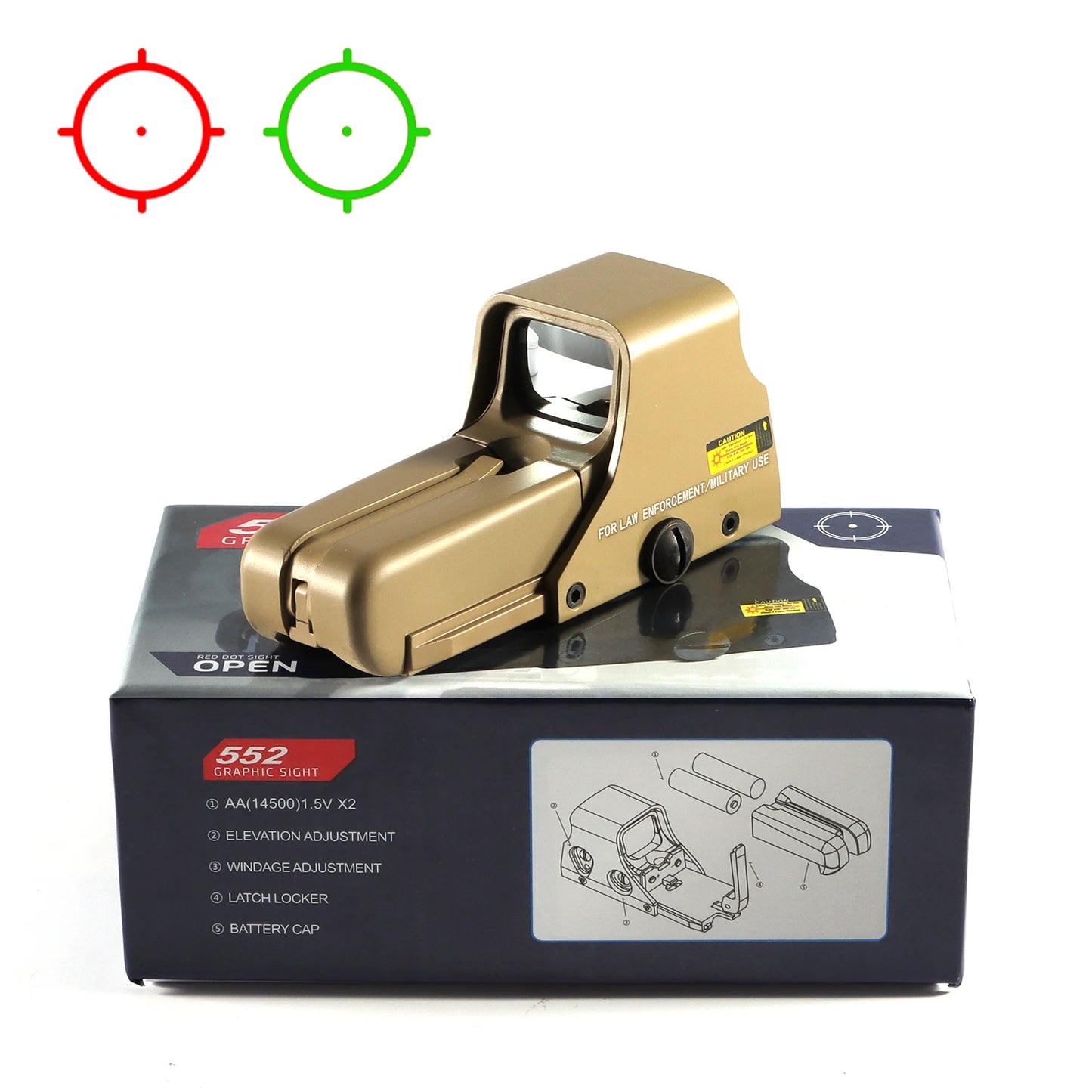 Bestsight Holographic Rifle Sight With Auto Power Off Mount