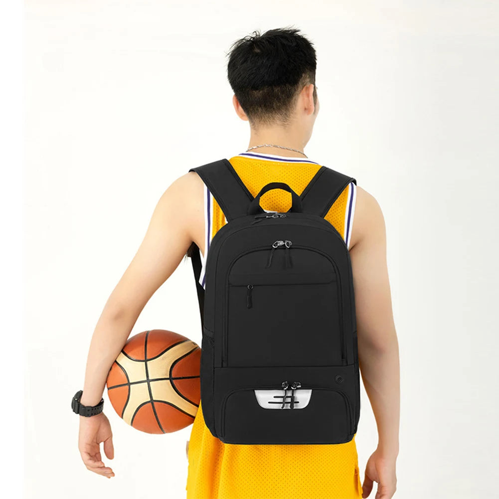 Basketball Backpack Large Sports Bag with Shoe Compartment Sports Backpack Multi-pockets Laptop Backpack for Soccer Volleyball