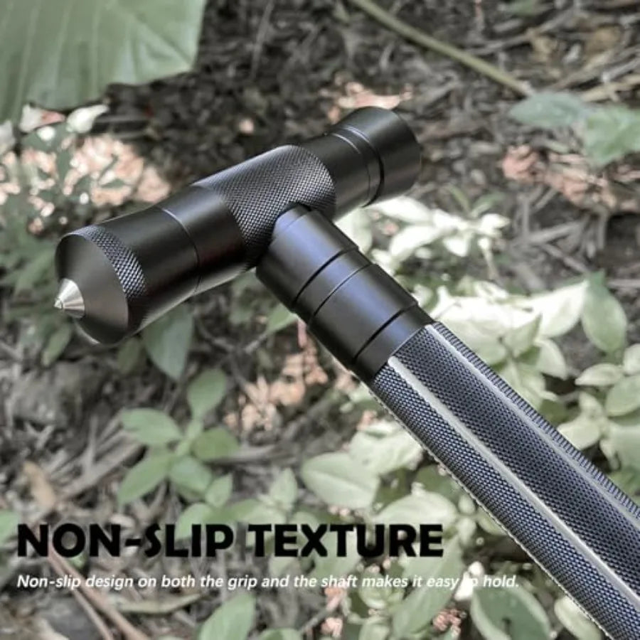 Hiking Tactical Walking Staff Trekking Poles Outdoor Multitool